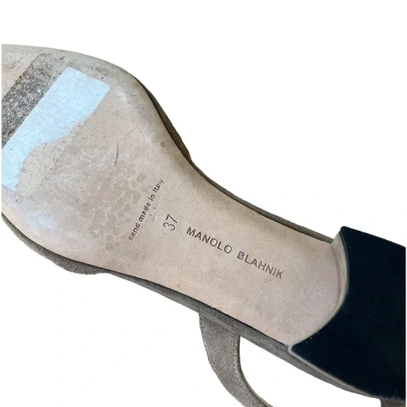 MANOLO BLAHNIK Aspro 30 suede leather pumps size 7